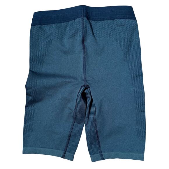 Gymshark Cycling Shorts SZ S Green Black Drawstring Stretch Compression - Picture 2 of 5